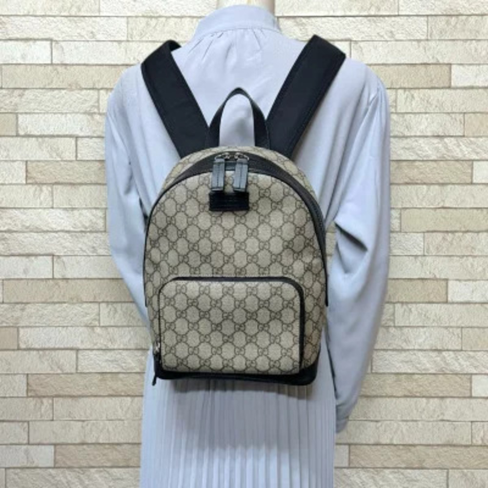 Gucci GG Daypack Daybag Canvas Rucksack Rucksack Supreme Backpack Black